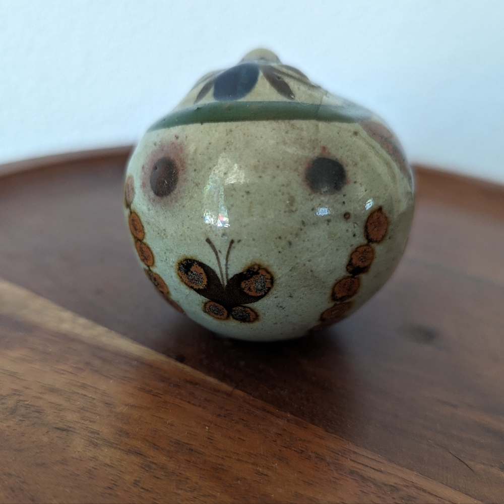 Jorge Wilmot Vintage Signed Tonala Mexico Pottery 2.5" Owl Figurine Folk Art MCM - Picture 8 of 15
